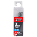 Full Boar HSS Drill Bit 10 Pack - 3mm - Precision Drilling - Metal, Wood, Plastics - SuperSaverAU - view 1