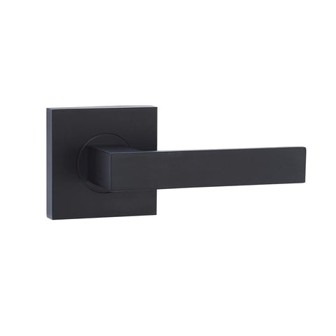 Lemaar Black Javea Lever Passage Set 65mm Zinc Durable Finish - SuperSaverAU - view 1