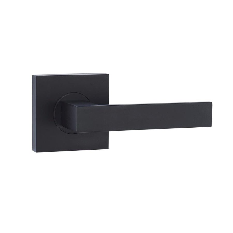 Lemaar Black Javea Lever Passage Set 65mm Zinc Durable Finish - SuperSaverAU - view 1