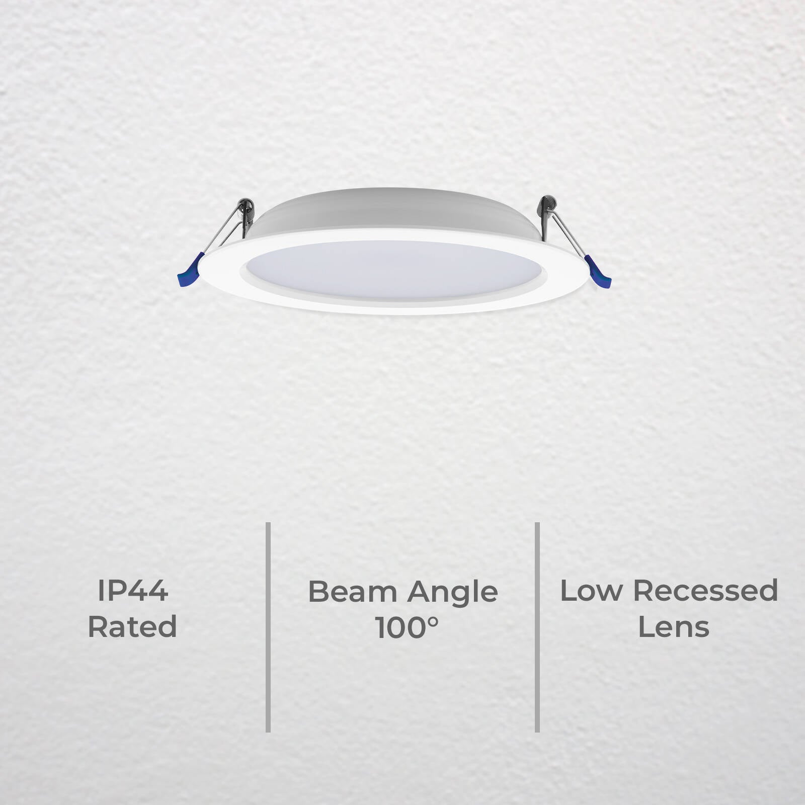 DETA X8 120mm MultiPower Tri-Colour High Efficacy Dimmable LED Downlight 240V DET720