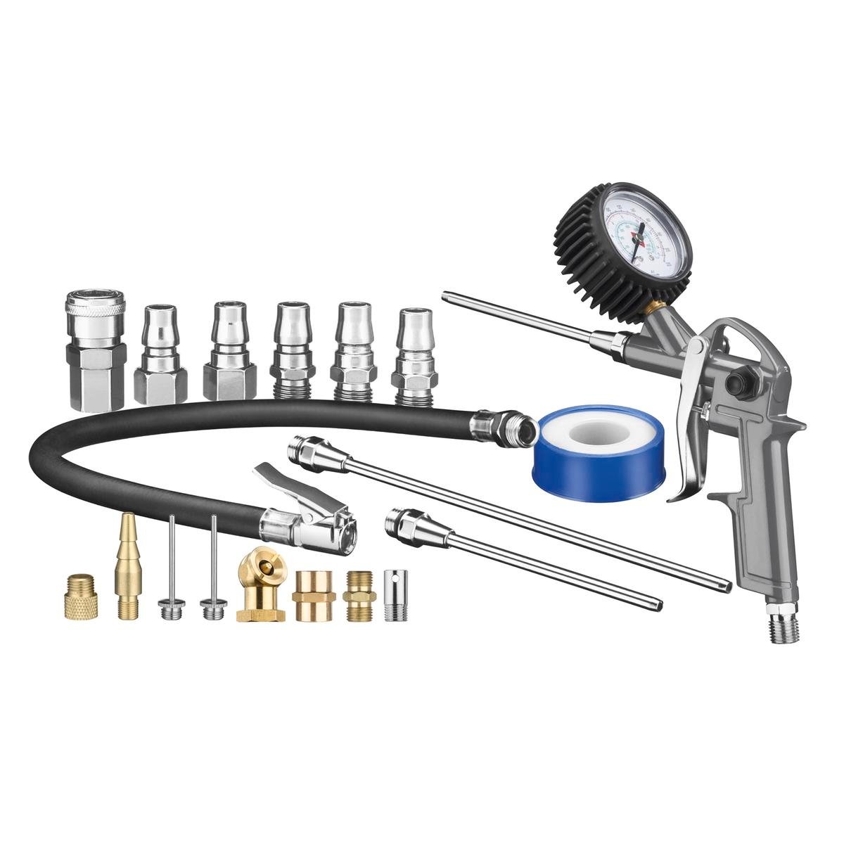 Ozito 20 Piece Inflation Accessories Kit - Plastic Metal - Versatile Use - SuperSaverAU - view 1