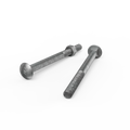 Zenith Hot Dip Galvanised M16 x 200mm Cup Head Bolts Nuts 12 Pack - SuperSaverAU - view 2