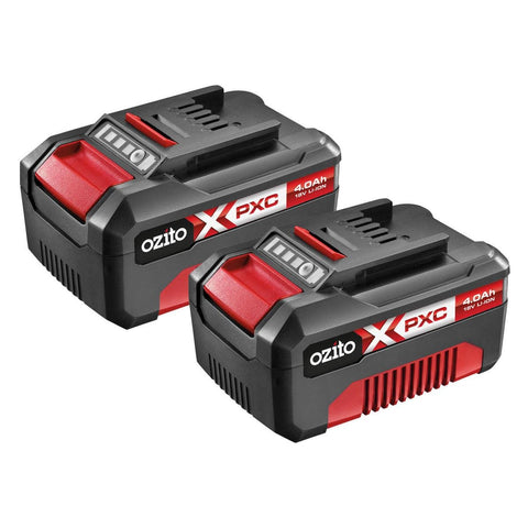 Ozito PXC 18V 4.0Ah Battery Twin Pack - 2 Batteries - PXTBP 240 - Reliable Power - SuperSaverAU - view 1