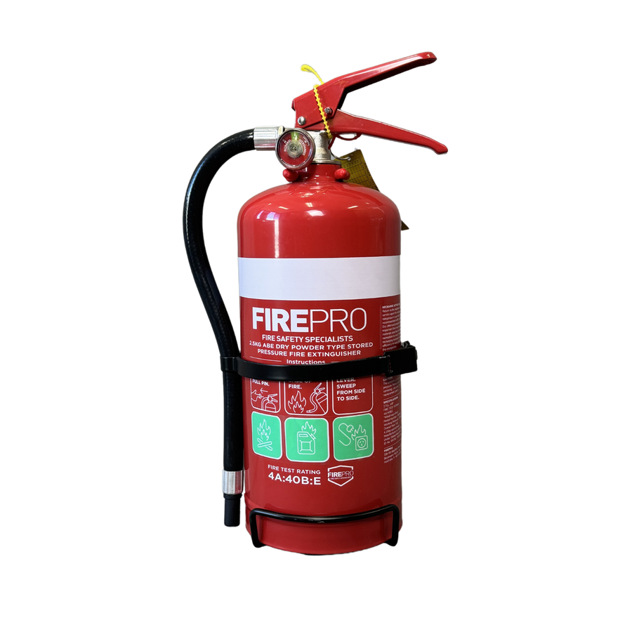 Firepro Dry Powder Fire Extinguisher - 2.5kg - Heavy Duty - Home Use - SuperSaverAU - view 1