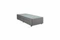 Sealy Long Single Spacesaver Base Left Drawers - Charcoal Fabric, Patented Module Support - 728146