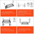Taskmaster Zinc Floor Anchor Plate 190 x 50mm - Secure Bikes Trailers - SuperSaverAU - view 4