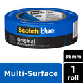 Scotchblue 36mm x 55m Multi Surface Painter's Masking Tape - Clean Removal - UV Resistant - Medium Adhesive - SuperSaverAU - view 2