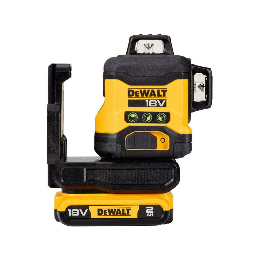 DeWALT 18V XR Compact 3 x 360 Green Beam Multiline Laser Combo Kit DCLE34031D1-XE