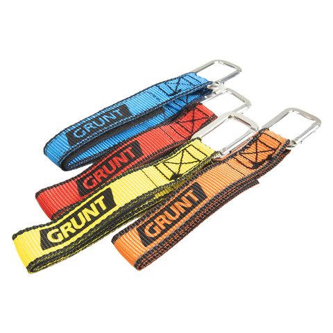 Grunt 20cm Handy Hanger with Carabiner Clip, Adjustable Hook & Loop