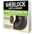 Sherlock Standard Wheelbarrow Tyre Rubber Heavy Duty Tread