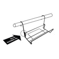 Jack 370mm Black PVC Coated Steel Classique Window Box with Drainage