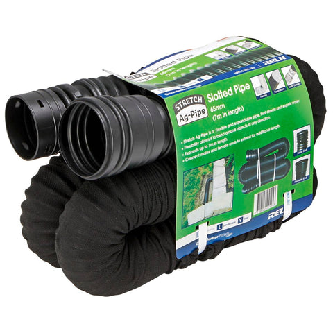 Reln Stretch Ag Pipe - 65mm x 7m - Polyester - Groundwater Drainage - SuperSaverAU - view 1