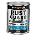 White Knight Rust Guard Quick Dry Enamel 1L Black Gloss