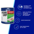 Selleys 1L Kwik Grip Horizontal Contact Adhesive - Solvent-Based, Instant Bond