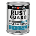 White Knight Rust Guard 1L Silver Cold Gal Solvent Primer Paint