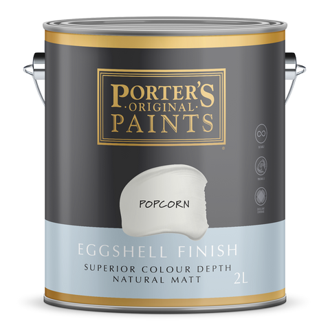 Porter S Washable Paint - 2L - Eggshell Finish - Popcorn Colour - 3kg - SuperSaverAU - view 1