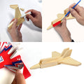 Boyle Wood Craft Project Kit Small Jet Plane - 150mm x 145mm x 35mm - Multi-colour - SuperSaverAU - view 3