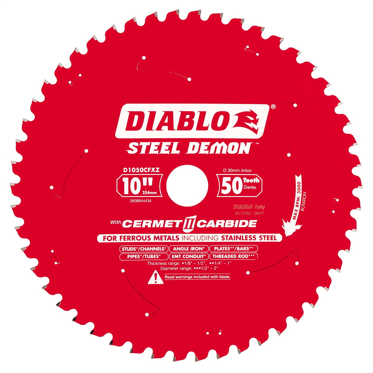 Diablo 254mm Circular Saw Blade - Steel - 50 Teeth - Durable Cuts - SuperSaverAU - view 2