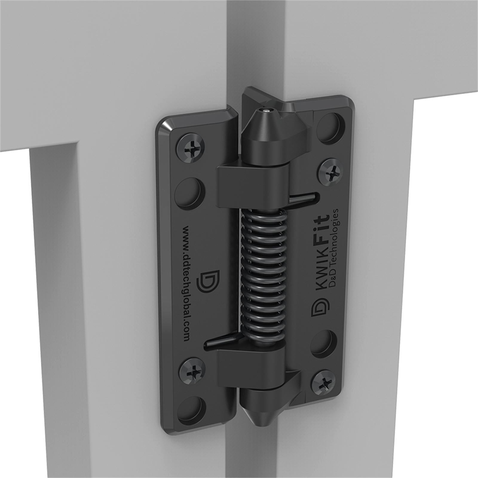 KwikFit 83mm Engineered Polymer & Stainless Steel Self-Closing Fixed Tension Gate Hinge