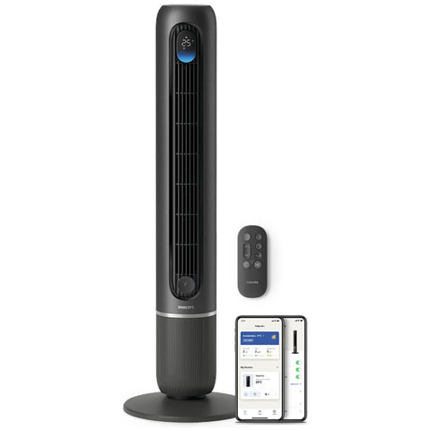 Philips 7000 Series smart tower fan - 12 speeds - AutoAdapt - Air+ app control - Charcoal - CX7550-01