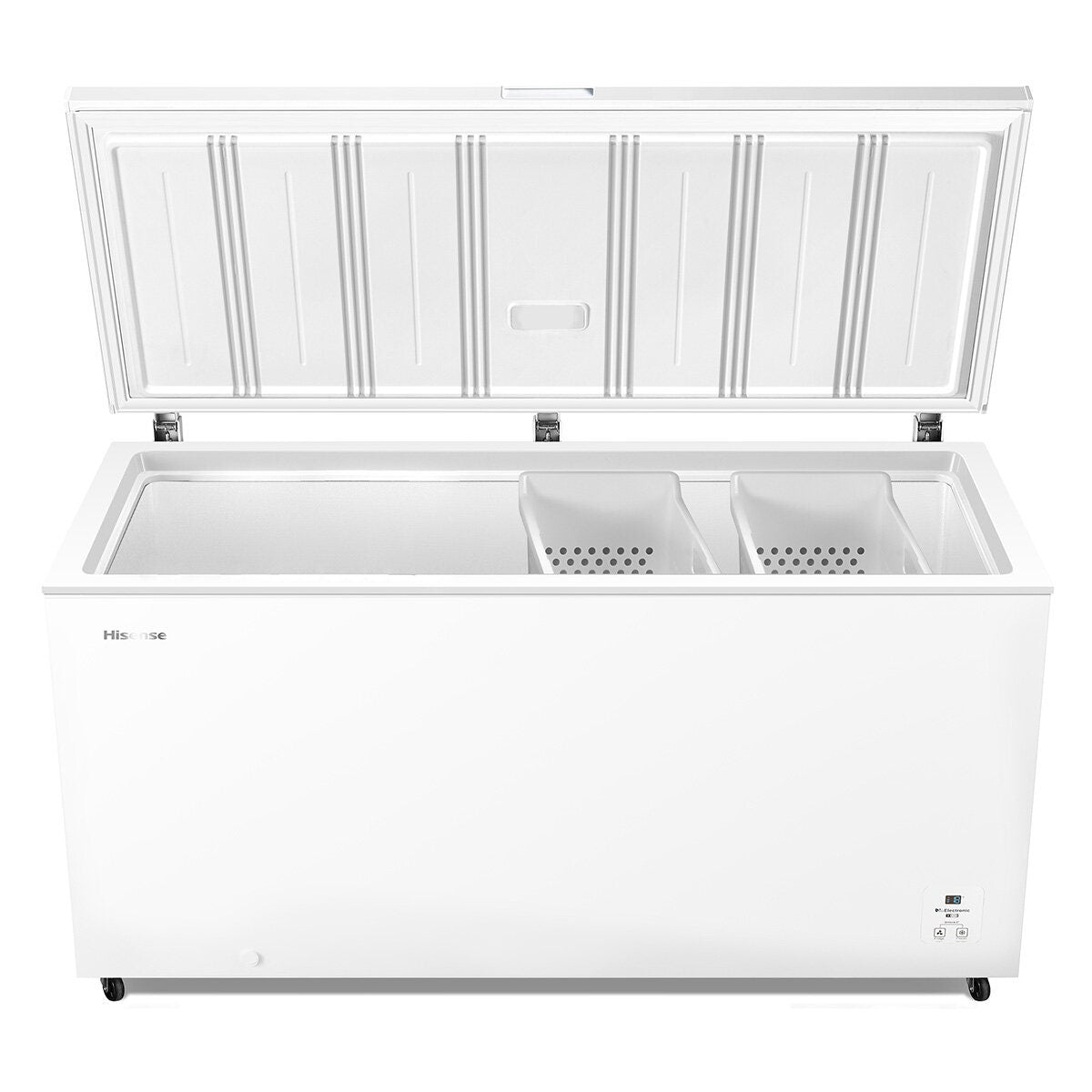 Hisense 500L Hybrid Chest Freezer - White, 5 Star Energy Rating, Electronic Control, Sliding Basket - HRCF501