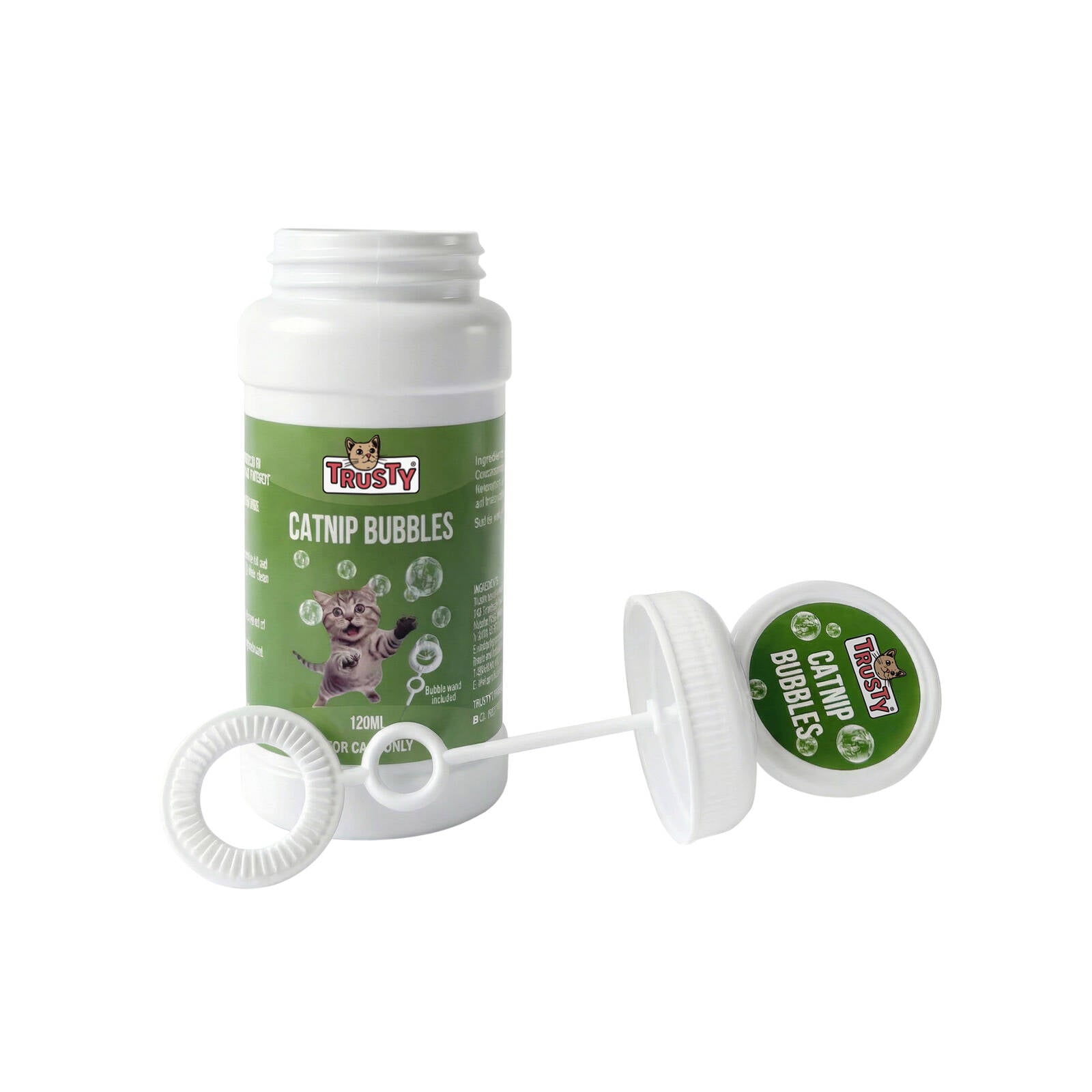 Trusty 120ml Catnip Bubbles Interactive Cat Toy