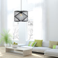 Home Design Vogue Black Pendant Light 450mm Metal E27 Indoor