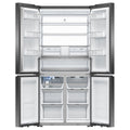 Fisher & Paykel Series 7 690L Quad Door Fridge - Black Stainless Steel - Ice and Water - RF730QNUVB1