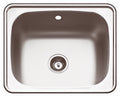 Abey The Lodden 45L Single Bowl Laundry Tub with Overflow - Stainless Steel - 600mm Wide - PR45B