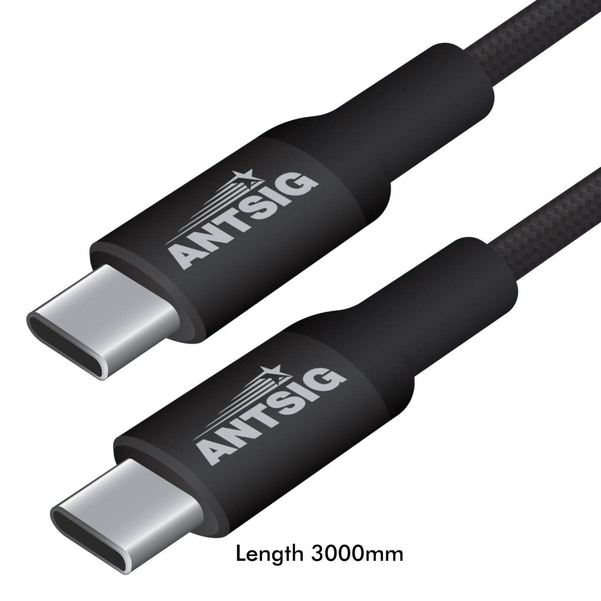 Antsig 3m 240W USB C to USB C Cable - Durable Charging & Data Transfer - SuperSaverAU - view 5