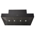 Schweigen 120cm Wall Mounted BBQ Rangehood - Black, 3200m³/h, Single External Motor - CL7372BSEPAK