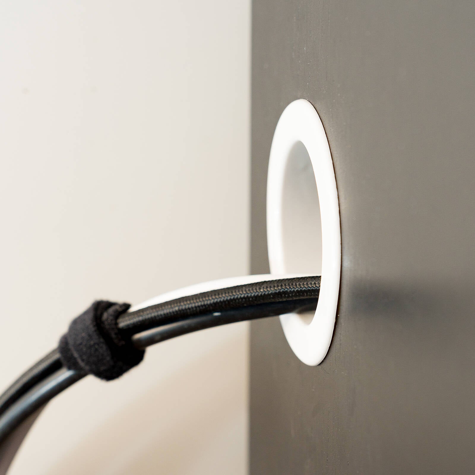 Taskmaster 60mm White Plastic Dual Sided Cable Grommet