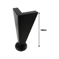 Adoored Furniture Leg Black - 150mm - Steel - Angled Design - SuperSaverAU - view 5