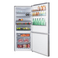 CHiQ 396L bottom mount fridge - stainless steel, inverter system, 6 star energy rating - CBM394NSS6E