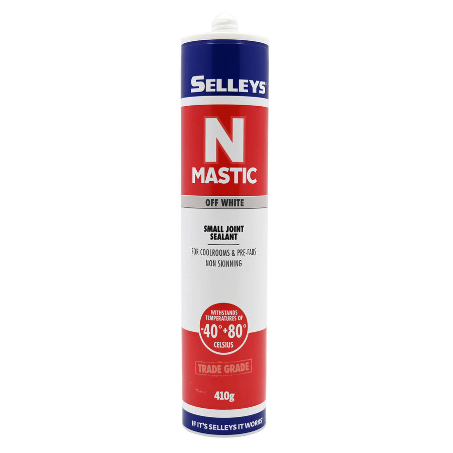 Selleys N-Mastic Sealant Off White 410g - Solvent Based Synthetic Polymer, Indoor Use