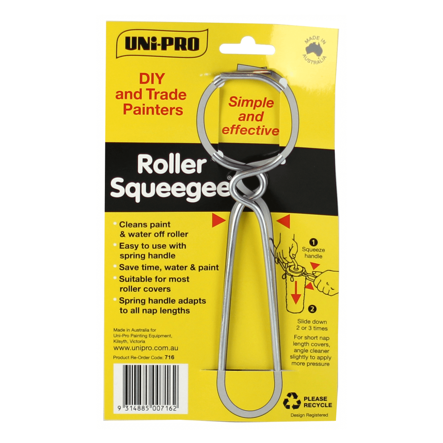 UNi-PRO Wire Roller Squeegee 124mm Wire Easy Clean Tool - SuperSaverAU - view 1