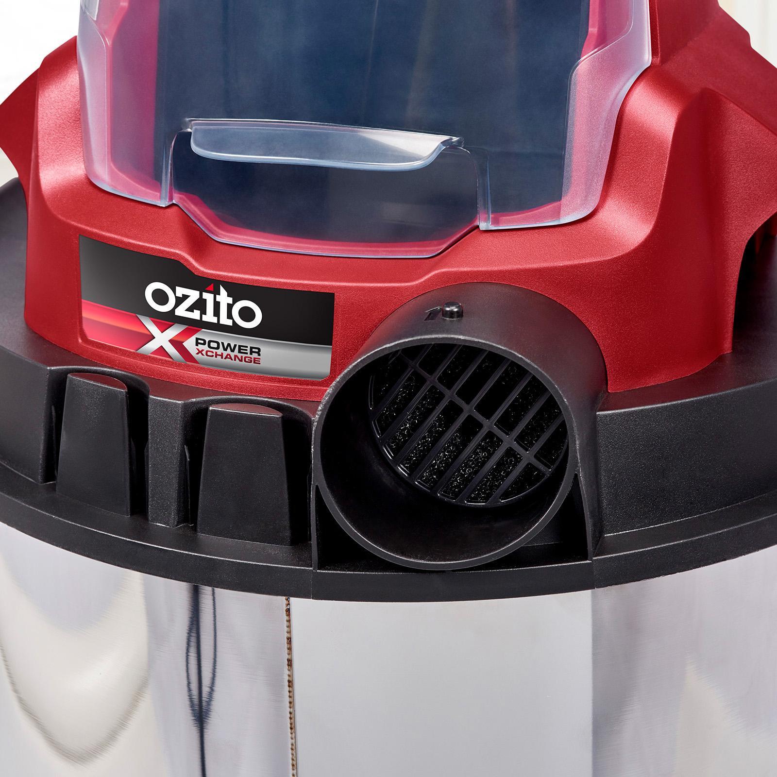 Ozito PXC 18V Cordless Wet & Dry Vacuum Cleaner PXVWDS-1818 - Skin Only, Stainless Steel Tank