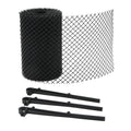 Jack StayMesh Black Plastic Gutterguard Mesh with Clips 160mm x 6m