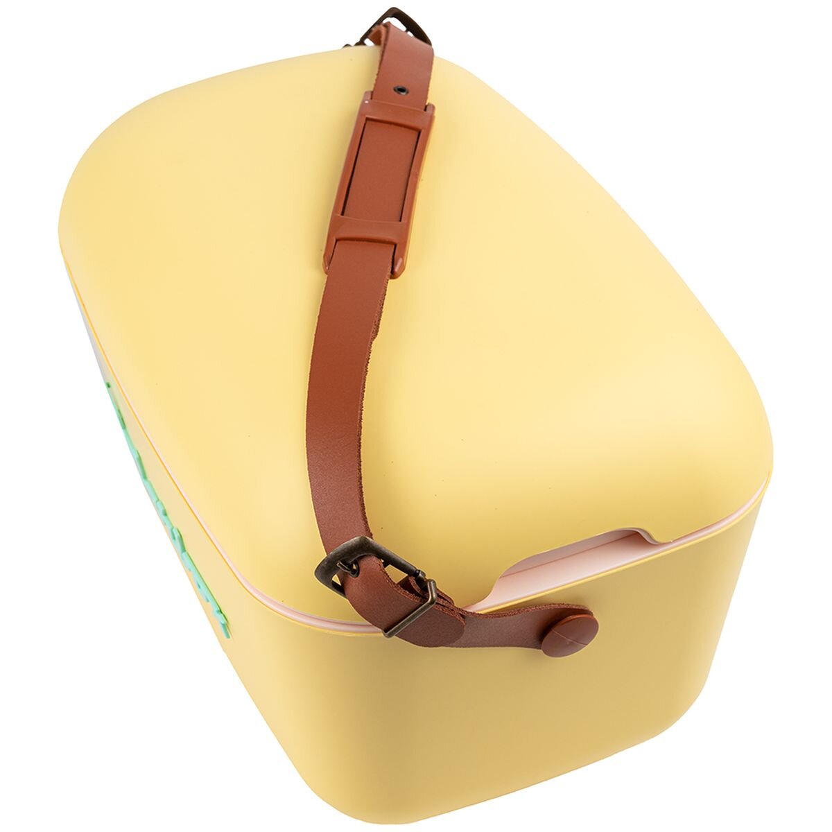 Polarbox Classic 12L Cooler - Yellow, Thermal Insulation, Leather Shoulder Strap - PLBC12Y