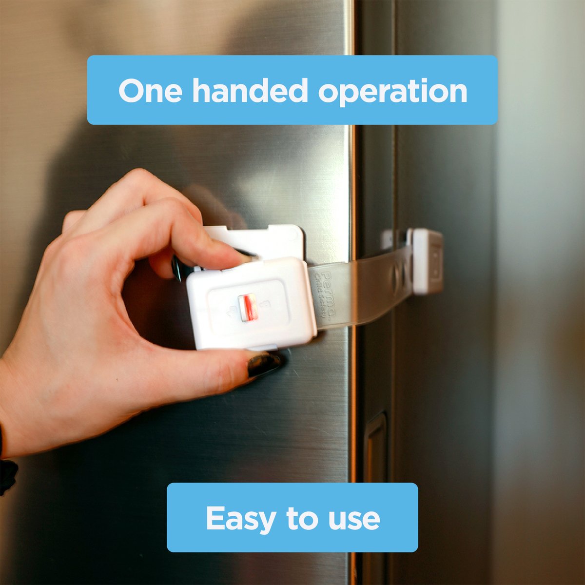 Perma Child Safety Ultimate Multi Latch 4 Pack - 15cm to 19cm - Secure Cabinets - SuperSaverAU - view 3