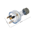 DETA 10A Clear Plug Top 3 Core PVC 240V Flexible Cord 6331B