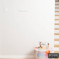 Mode White Key Rack 4 Pastel Hooks