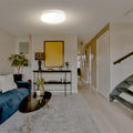 Verve Design Cocoon 25cm White Clipper Ceiling Light Glass E27 Hardwired Indoor
