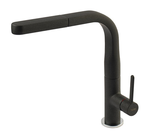 Franke Pull-Out Mixer Tap - Onyx Black Finish - 360° Swivel Spout - 4 Star Water Rating - TA6301B