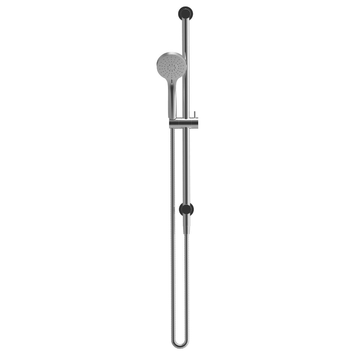 Rogerseller Tonic shower on integrated rail - 3-function hand piece, brass, Chrome finish - 3506003901