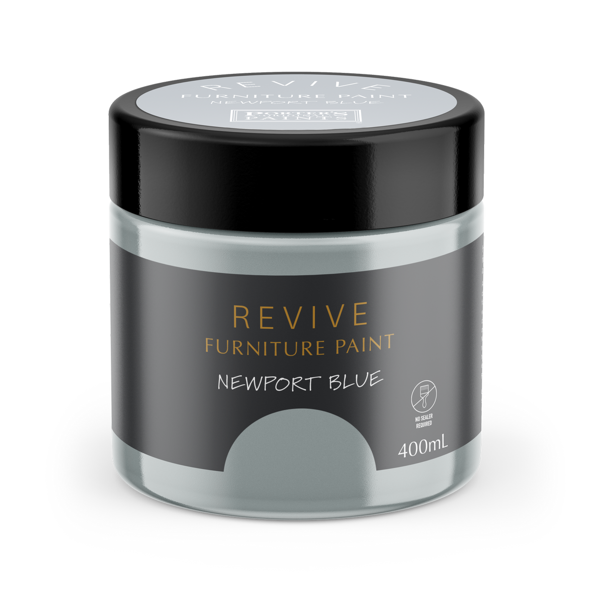 Porters Revive Furniture Paint 400ml - Newport Blue - Self-Levelling Finish - SuperSaverAU - view 1