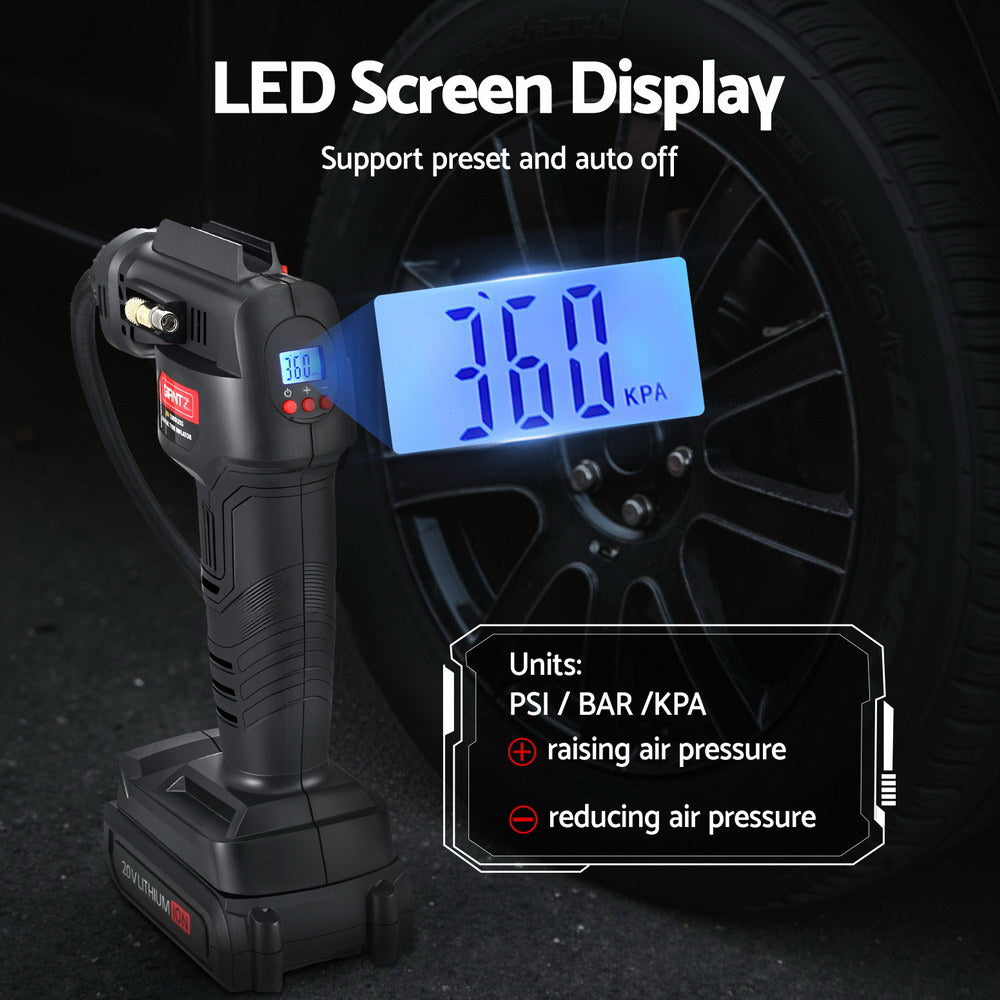 Giantz 20V Air Compressor 120PSI Electric Portable Air Inflator LED Light - SuperSaverAU - view 5