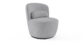 Brosa Ada Swivel Accent Chair (Gainsboro Grey)