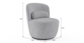 Brosa Ada Swivel Accent Chair (Gainsboro Grey)