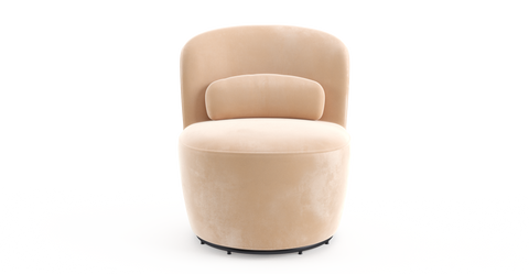 Brosa Ada Swivel Accent Chair (Almond Spice)